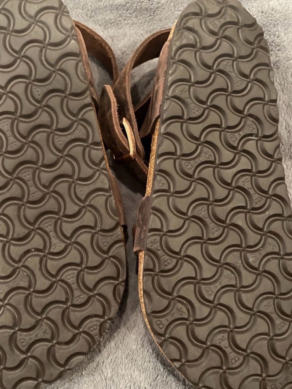 Birkenstock 41 100% Leather Brown sandals - Picture 2 of 2